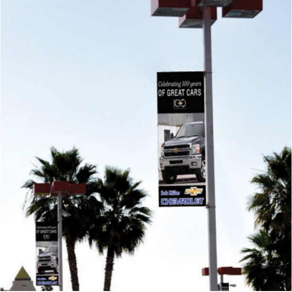 Light Pole Advertising Banner