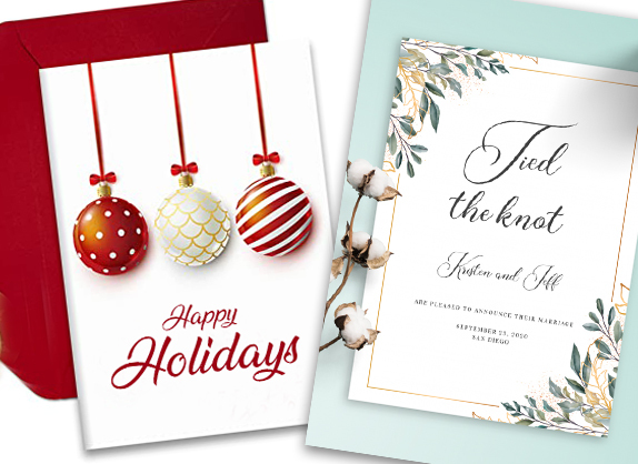 Holiday Cards & Wedding Invitations