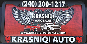 Krasniqi License Plate Frame and Insert
